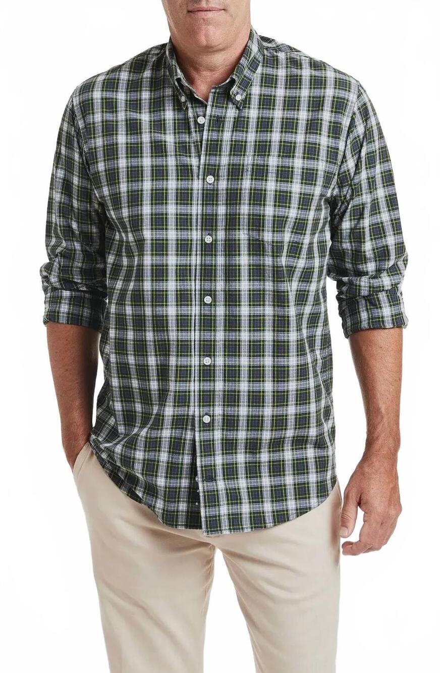 NEW CASTAWAY men's chase shirt in gordon tartan